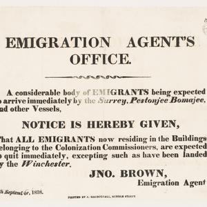 Collection 17: Proclamations, Emigration