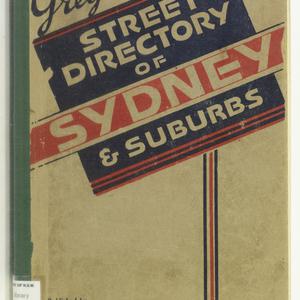 Gregory's street directory of Sydney and suburbs.