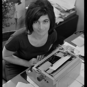 Staff writer Jillian Robertson, 10 September 1965 / pho...