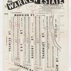 [Marrickville subdivision plans] [cartographic material...