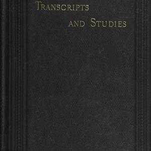 Transcripts and studies / by Edward Dowden.