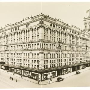 Anthony Hordern and Sons: Exteriors of department store, building construction work and factories, 1901-1938