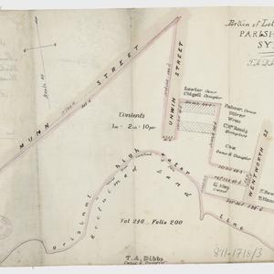 [City of Sydney subdivision plans] [cartographic material] : [Millers Point, Parish of St Philip, County of Cumberland]