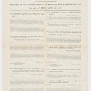 State colonization : opinions of well-known leaders of ...