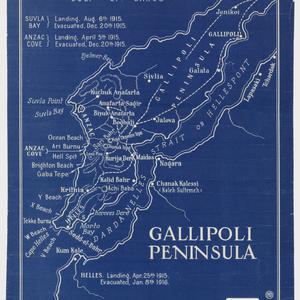 Gallipoli penisula [cartographic material] / by Myles D...