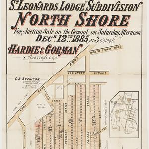 [Crows Nest subdivision plans] [cartographic material]