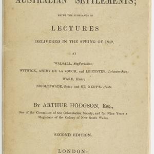 Emigration to the Australian settlements : being the su...