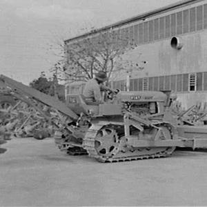 Fiat bulldozers and earth-drilling equipment at Fiat, L...