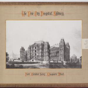 2 views of Sydney Hospital presented to his Royal Highn...