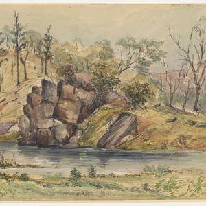 Curra Creek, [a view], 1867 / William Butler Simpson
