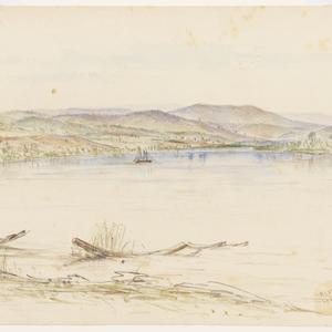[View of] River Derwent below New Norfolk, 1849 / Henry...