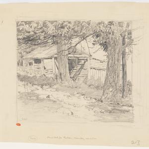 Pencil Study for The Barn, Winnstay - Mt Wilson. [A vie...
