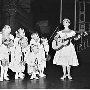 June Bronhill and Peter Graves with the children of Sou...