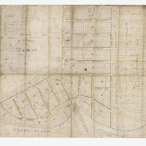 Plan of the village of Tempe [cartographic material] / ...
