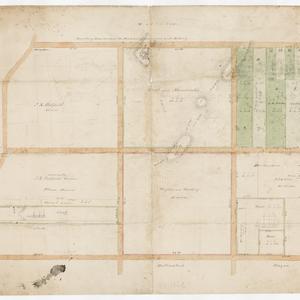 [Allotments of land at the boundary of the parishes of Alexandria and Botany, near Waterloo] [cartographic material].