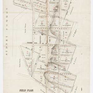 Field plan of the estate of the late E. Riley esq. Surr...