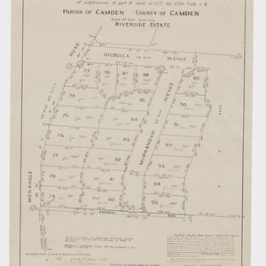 Plan of subdivision of part of land in C/T vol. 2734 fo...