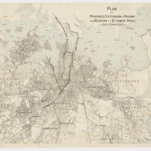 Plan of proposed extension of railway from Redfern to S...