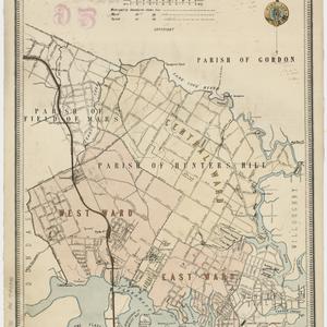 Ryde [cartographic material] : Parishes of Hunters-Hill...