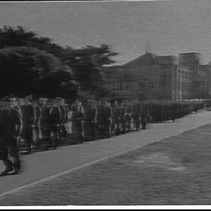 Morning parade, Newington College, 1959