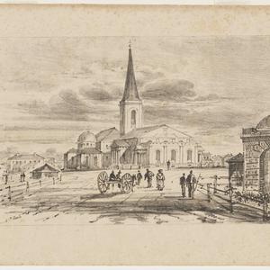 St James' Church, Supreme Court House [a view], 1836
