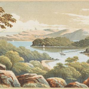 Middle Harbour from Clontarf heights, [a view], ca. 188...
