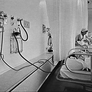 CIG hospital recovery room oxygen and suction equipment...