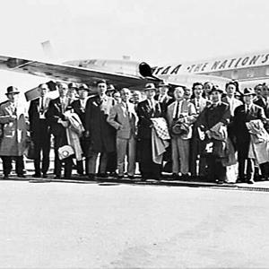 Members of the Japanese sugar industry arrive on a TAA ...