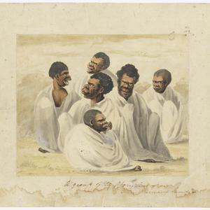 A group of the Aborigines - Van Diemans [Van Diemen's] ...