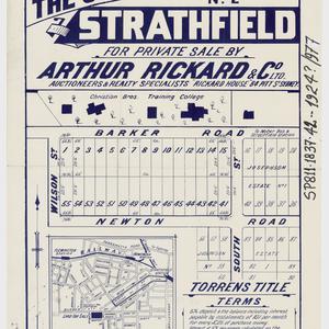 [Homebush and Strathfield subdivision plans] [cartograp...