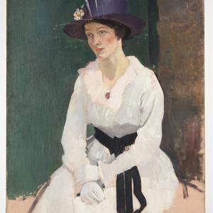 Item 10: [Portrait of a woman : oil painting, ca. 1918]...