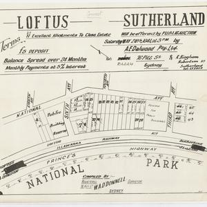 [Loftus subdivision plans] [cartographic material]