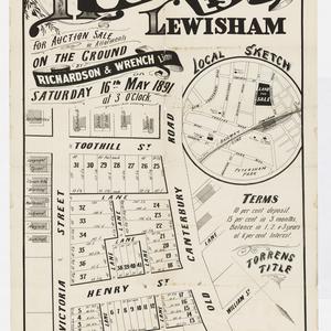 [Lewisham subdivision plans] [cartographic material]