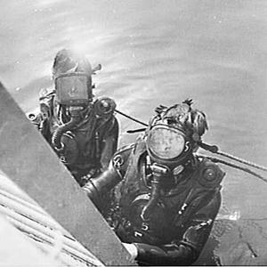 Asian frogmen with the Navy, HMAS Rushcutter