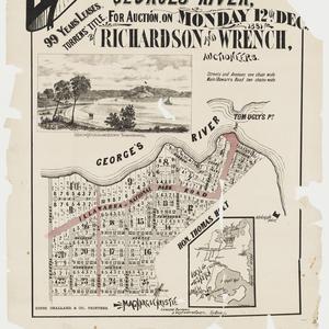 [Georges River subdivision plans] [cartographic materia...