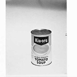 Can of Kia-ora tomato soup, APA studio
