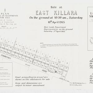 [Killara subdivision plans] [cartographic material]