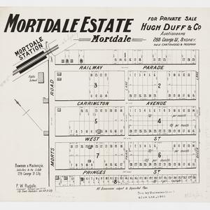 [Mortdale subdivision plans] [cartographic material]