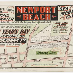 [Newport subdivision plans] [cartographic material]
