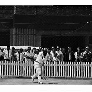 MCC (English) Cricket Team at the practice nets before ...