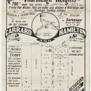[Thornleigh subdivision plans] [cartographic material]