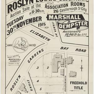 [Rushcutters Bay subdivision plans] [cartographic mater...