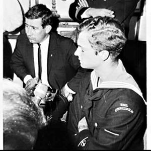Swedish prince on the training ship Kungl. Sjokrigsskol...