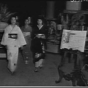 Japanese models in kimonos, Mark Foys