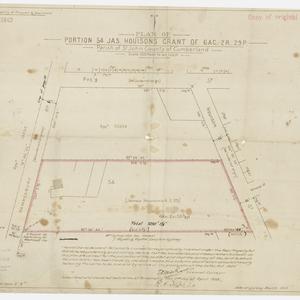 Plan of Portion 54, Jas. Houison's grant of 6 ac. 2r. 2...