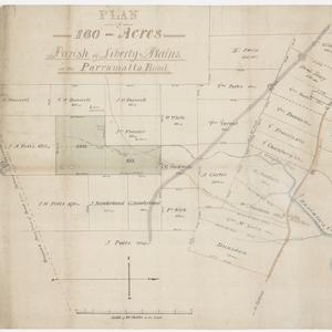 Plan of 160 acres, Parish of Liberty Plains on the Parr...