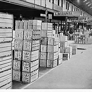 Crates of fruit at the Fruit Market, Haymarket