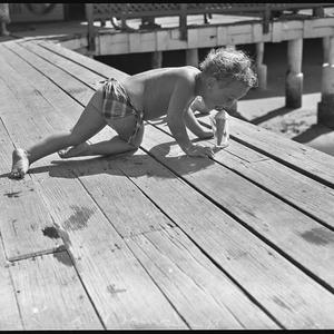 Kim Herford three year old Swimmer / photographed by B....
