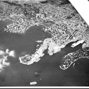 Aerial photograph of Garden Island (HMAS Kuttabul) for ...