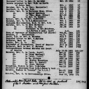 Samuel Marsden papers